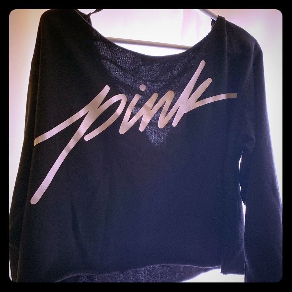 PINK crop sweatshirt